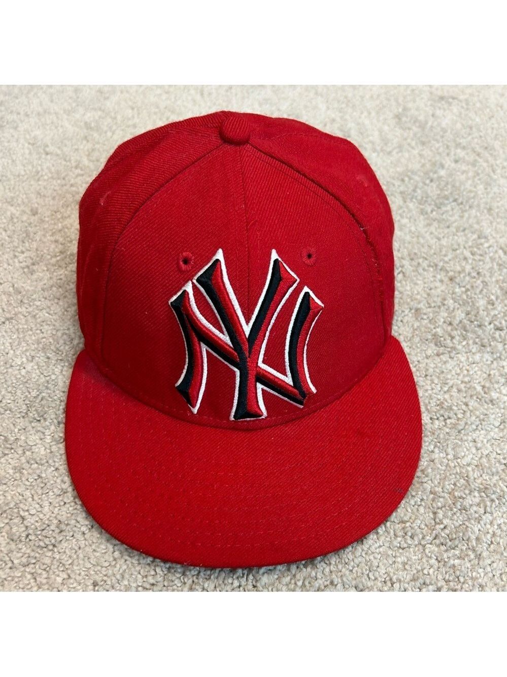 New York Yankees Red Durst Style 59FIFTY fitted embroidered cap hat